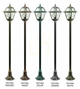 Venkovní stojací lucerna SU-MA K 5002/1/N černá patina 160 cm small 6