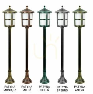 Venkovní stojací lampa SU-MA Cordoba II černá patina 101 cm K 5002/2/TD small 7