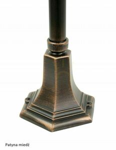Venkovní stojací lampa SU-MA Prince E27 60W 87 cm černá patina K 5002/3/O small 9