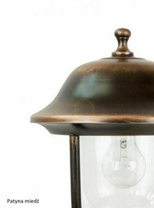 Venkovní stojací lampa SU-MA Prince 167 cm černá patina K 5002/1/O small 8