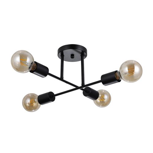 Kontrola Stropní svítidlo Italux Formio černé E27 4x20W PND-4052-4-BL