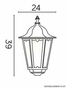 Venkovní lucerna SU-MA RETRO K 1018 černá patina E27 IP43 small 5