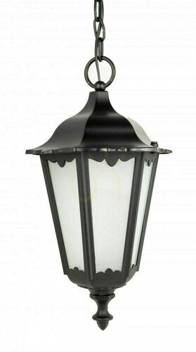 Kontrola Venkovní závěsné světlo SU-MA Retro Classic K 1018/1/D černá patina 24 cm