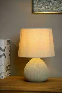 Stolní lampa Lucide RAMZI béžová keramická Japandi E14 47506/81/38 small 2