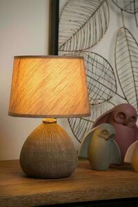 Stolní lampa Lucide RAMZI hnědá keramická Japandi 18 cm 47506/81/43 small 3