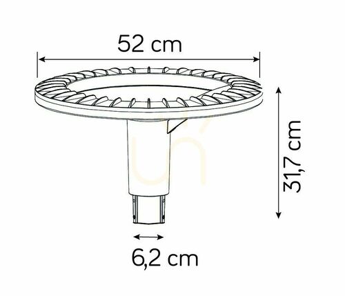 Kontrola Parkové svítidlo SU-MA Ster Max STRMAX-3000 antracit 305 cm 60W LED 4000K IP65