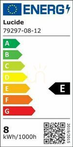 Nástěnné svítidlo Lucide ONNO LED 8W 560lm IP44 stříbrné 40 cm small 6