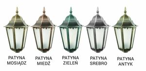 Venkovní stojací lampa SU-MA Retro Classic II K 1018 H černá patina 40 cm small 9