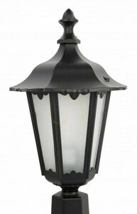 Venkovní stojací lampa SU-MA Retro Midi černá patina K 4011/1/M small 1