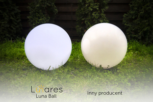 Zahradní koule Lunares Luna Ball 60 cm bílý lesk E27 LED IP44 LB60B small 4