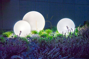 Zahradní koule Lunares Luna Ball 60 cm bílý lesk E27 LED IP44 LB60B small 12
