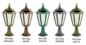 Venkovní stojací lampa SU-MA Retro Maxi černá patina K 4011/1/BD 65 cm small 3