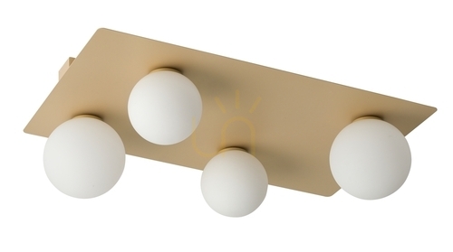 Kontrola Stropní svítidlo Sigma Argon 4 zlatobéžové 4x G9 33283
