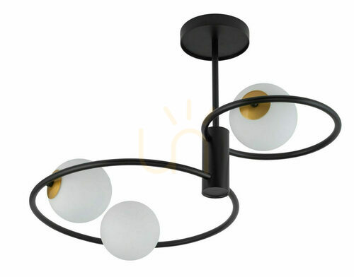 Kontrola Stropní svítidlo Sigma Aqua 3 černé 33465