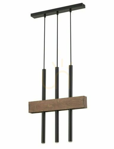 Kontrola Závěsné svítidlo Sigma Blake 3 černé/hnědé G9 3x4W 33444