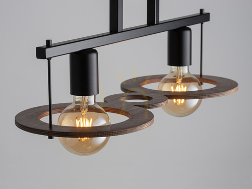 Kontrola Stropní svítidlo Sigma Coffee 2 černé 2xE27 50 cm SKU 32487