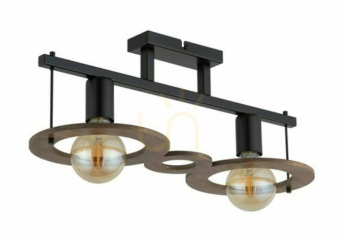 Kontrola Stropní svítidlo Sigma Coffee 2 černé 2xE27 50 cm SKU 32487