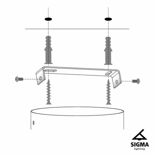 Kontrola Závěsné svítidlo Sigma Deni L černá/grafit/zlatá 40537
