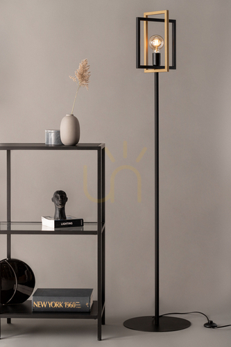 Kontrola Stojací lampa Sigma Eden černá/zlatá 50253