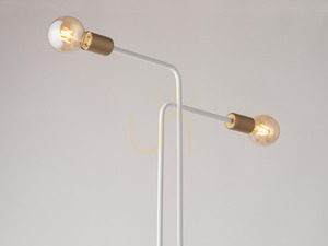 Stojací lampa Sigma GINO bílá zlatá 50315 small 1