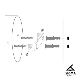 Nástěnné svítidlo Sigma GLORY černé/stříbrné 40524 small 1