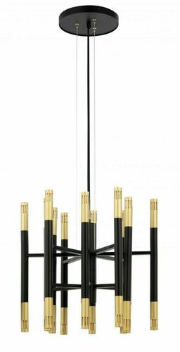 Kontrola Lustr Sigma KING 12 ramen černý/zlatý 44 cm, G9, SKU 33217