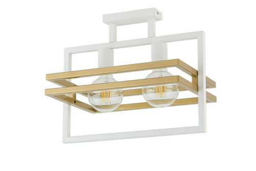 Kontrola Stropní svítidlo Sigma Merci 2 32402, bílo-zlaté, 2 × E27, 40,5 × 26 cm