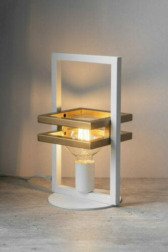 Kontrola Stolní lampa Sigma Merci bílá/zlatá 50319