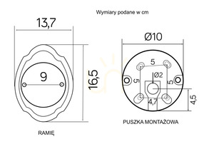 Venkovní nástěnné svítidlo SU-MA Retro Maxi černá patina K 3012/1/BD g small 4