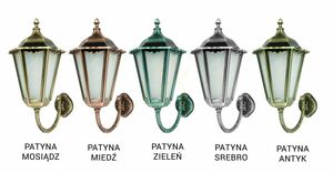 Venkovní nástěnné svítidlo SU-MA Retro Maxi černá patina K 3012/1/BD g small 5