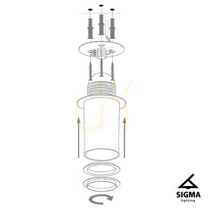 Stropní svítidlo Sigma Sfera 90 bílá zlatá 32463 small 4