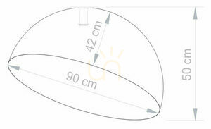 Stropní svítidlo Sigma Sfera 90 cm zlaté černé E27 32479 small 3