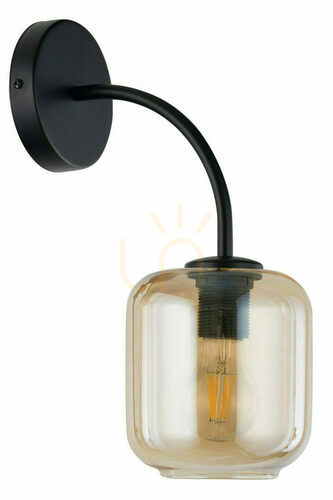 Kontrola Nástěnné svítidlo Sigma Shine černé/amber E27 60W 32246