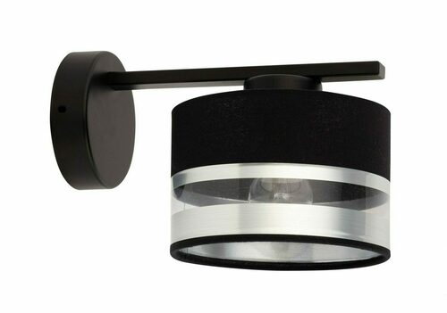 Kontrola Nástěnné svítidlo Sigma Sofia černé/stříbrné E27 60W 32168