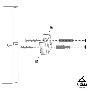 Nástěnné svítidlo Sigma VARIO černé/stříbrné E27 60W 40563 small 2