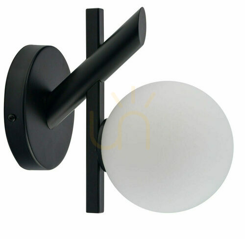 Kontrola Nástěnné svítidlo Sigma Zoe černé sklo G9 12W 33328