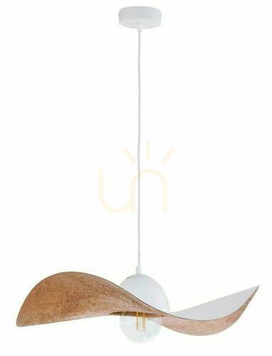 Kontrola Závěsné svítidlo Sigma Kapello 55 cm bílé měděné 32344