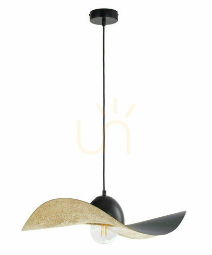 Kontrola Závěsné svítidlo Sigma Kapello M 55 cm černá/zlatá 32347