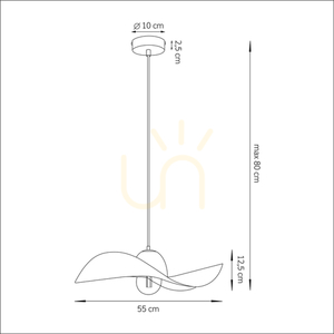Závěsné svítidlo Sigma Kapello M 55 cm černá/zlatá 32349 small 6