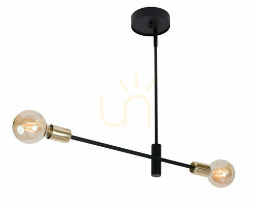 Kontrola Závěsné svítidlo Sigma ONYX 2 černá/zlatá 31924