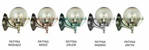 Venkovní nástěnné svítidlo SU-MA Kule s košem černá patina K 3012/1/KPO small 6