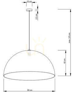 Závěsné svítidlo Sigma Sfera 90 zlaté černé 32299 small 3