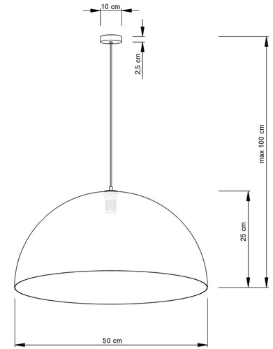 Kontrola Závěsné svítidlo Sigma Sfera 50 stříbrné 30142