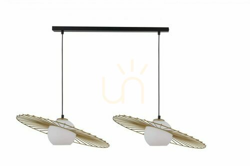 Kontrola Závěsné svítidlo Sigma Sol 2 černé/zlaté 2xE27 SKU 32039