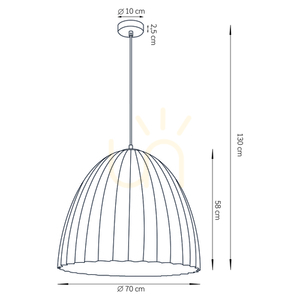 Závěsné svítidlo Sigma Telma 70 bílo-zlaté 32029 small 2