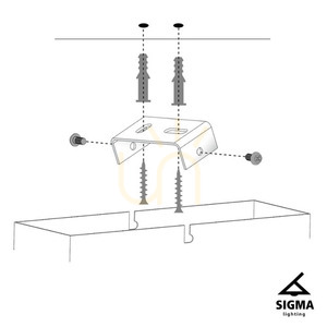 Závěsné svítidlo Sigma Gondola M černá/zlatá 40633 small 2