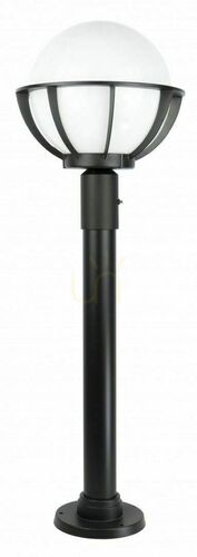 Kontrola Venkovní stojací lampa SU-MA koule s košem 90 cm černá patina K 5002/2/KPO 250