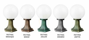 Venkovní stojací světlo SU-MA černá patina 36 cm E27 K 4011/1/K 200 small 3