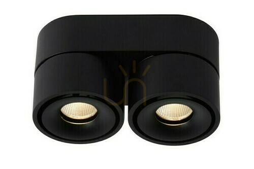 Kontrola LED stropní svítidlo Lucide YUMIKO 35911/16/30 černé 2x8W 2700K