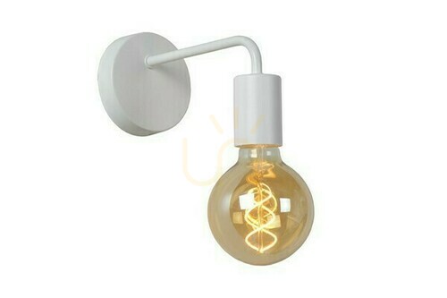 Kontrola Nástěnné svítidlo Lucide SCOTT bílé vintage E27 1x40W 45265/01/31